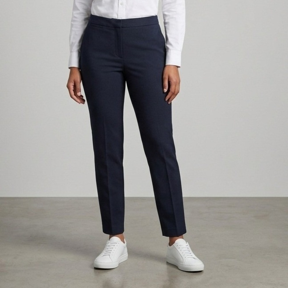 The Reset R Label Navy Blue Slim Leg Ankle Trousers Pants Womens Size Large